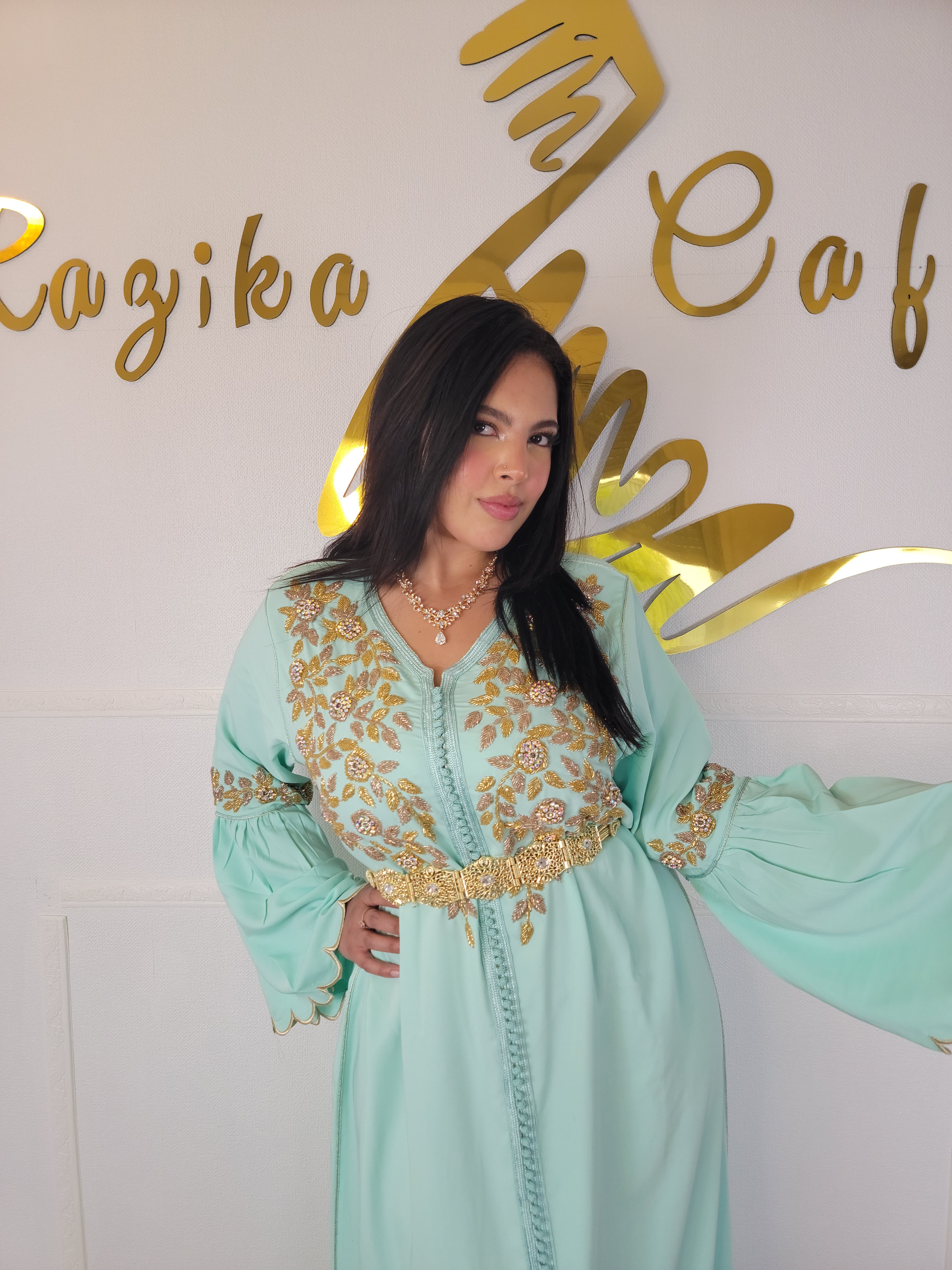 Caftan manche Eléphant