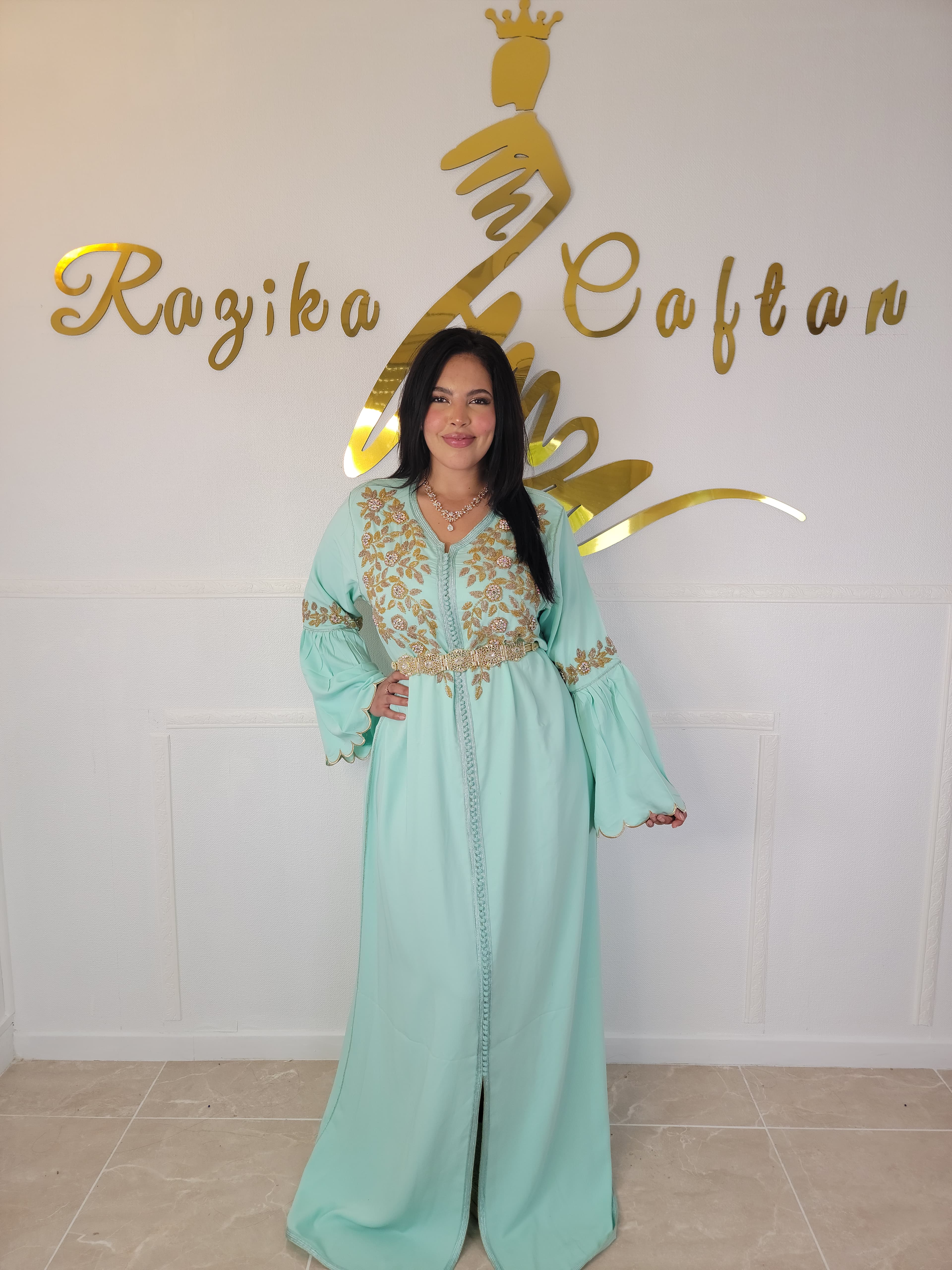 Caftan manche Eléphant