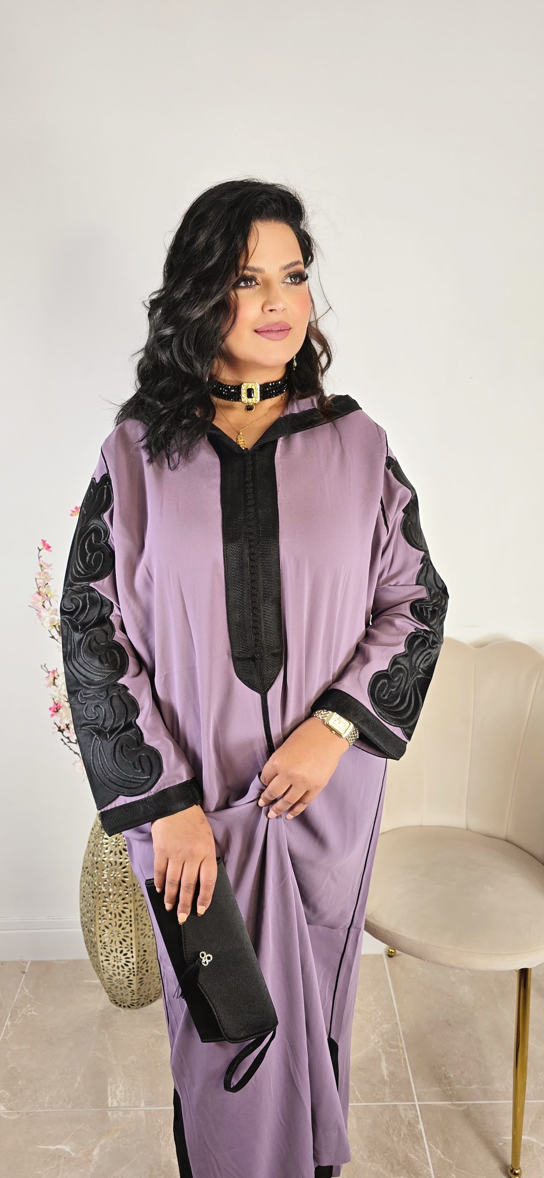 Jellaba Broderie Noir