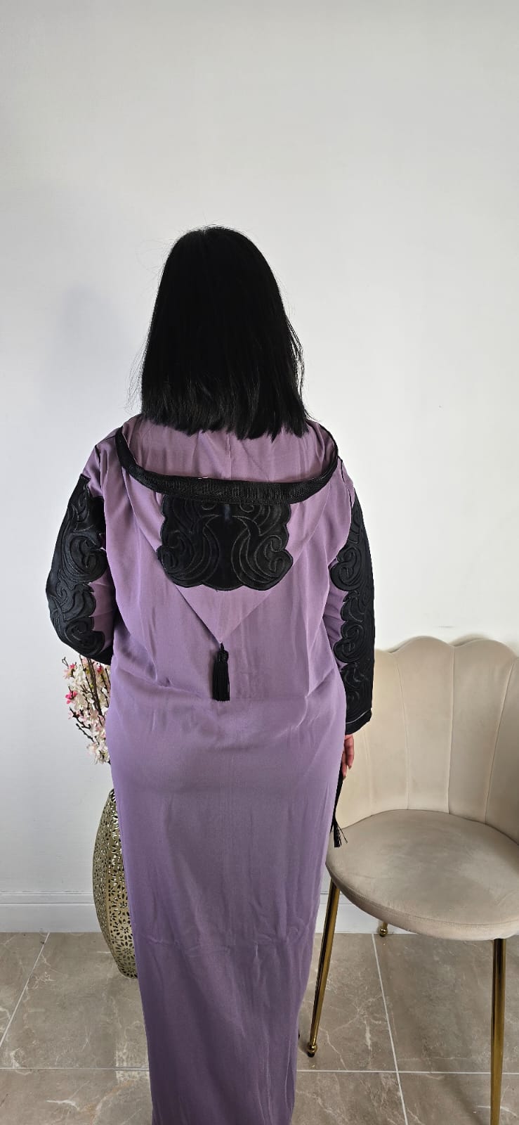 Jellaba Broderie Noir