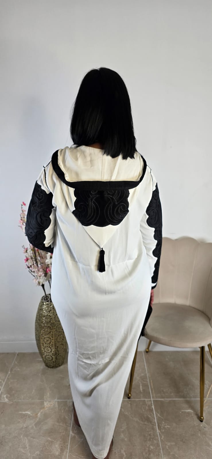 Jellaba Broderie Noir