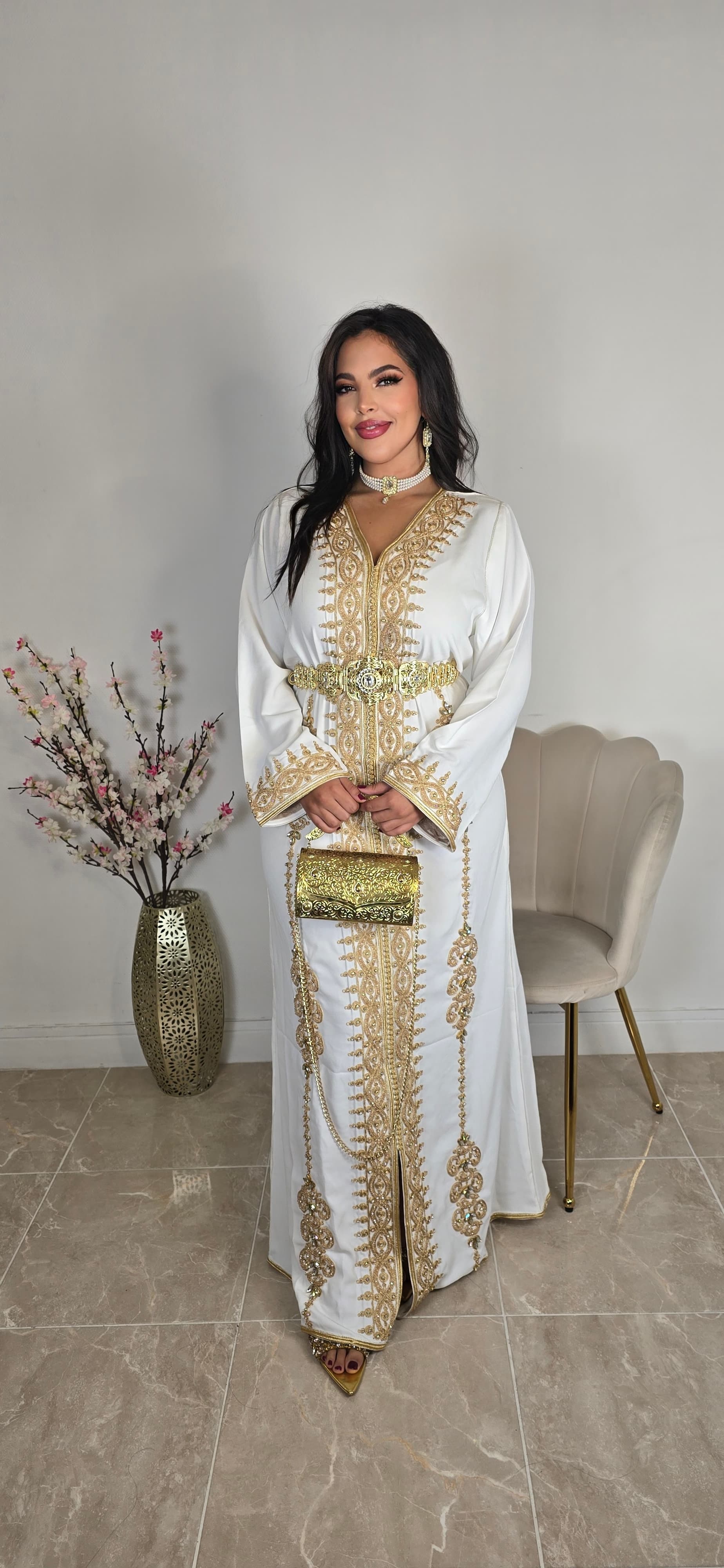 Caftan princesse blanc