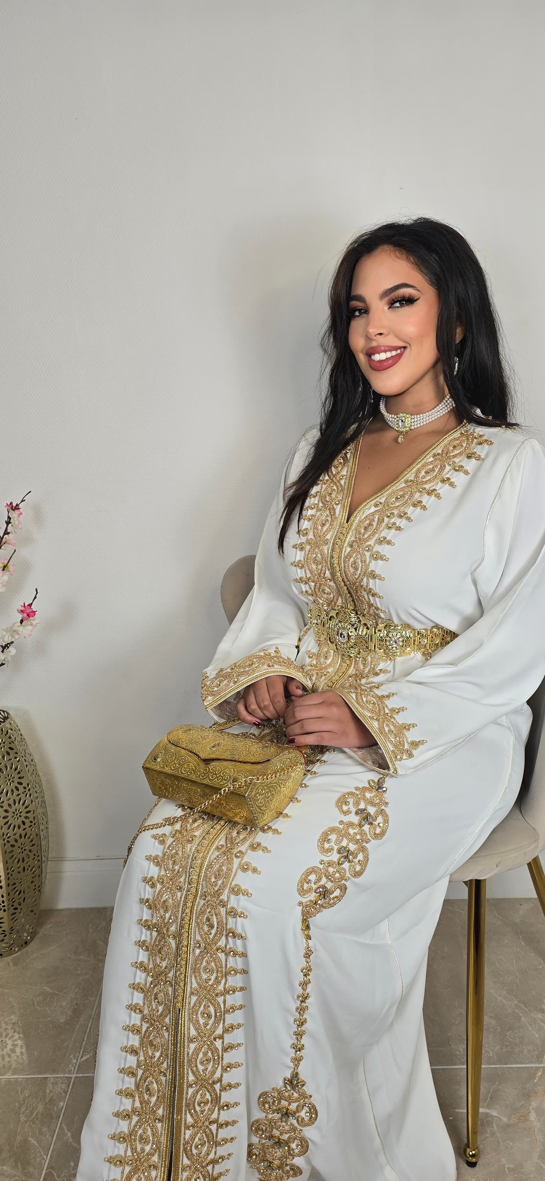 Caftan princesse blanc