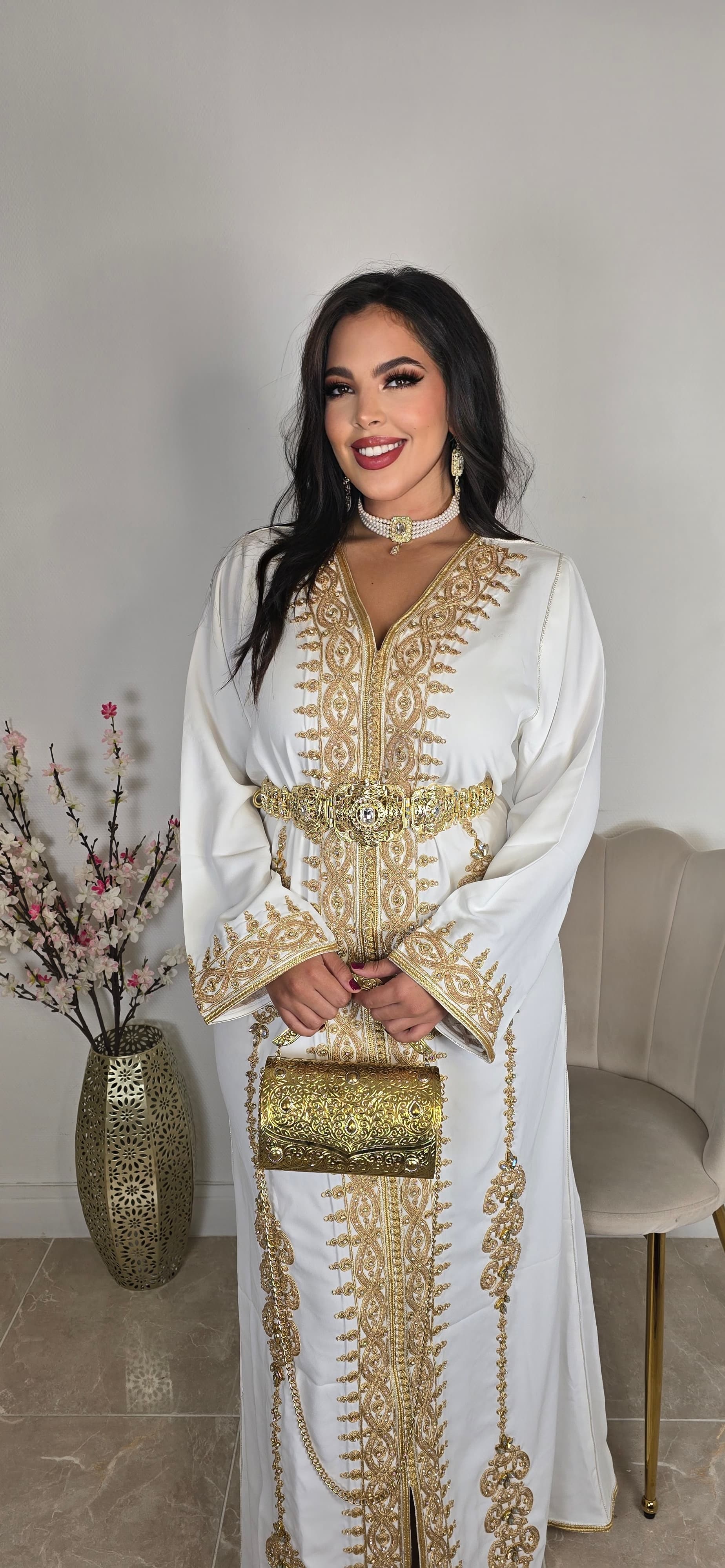 Caftan princesse blanc