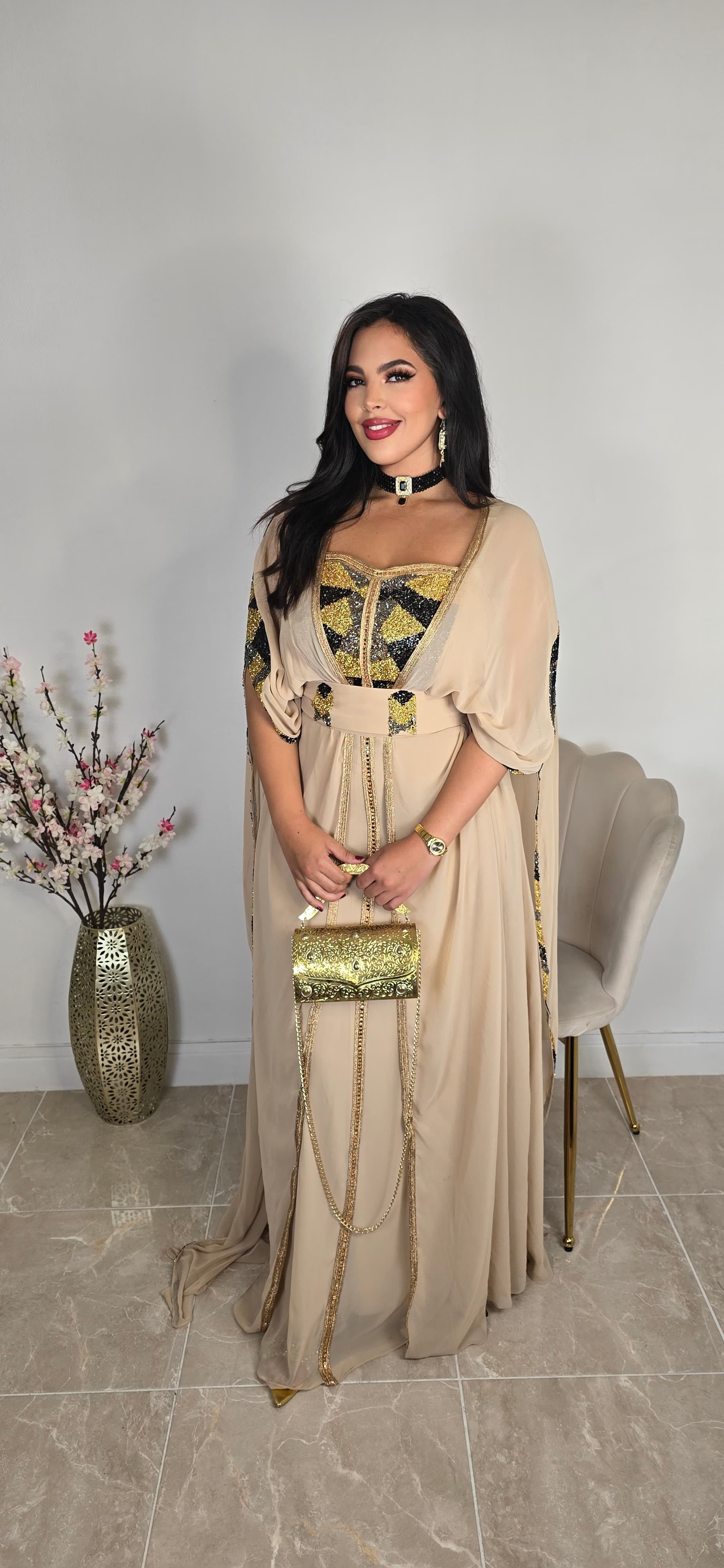 Robe de soiree oriental