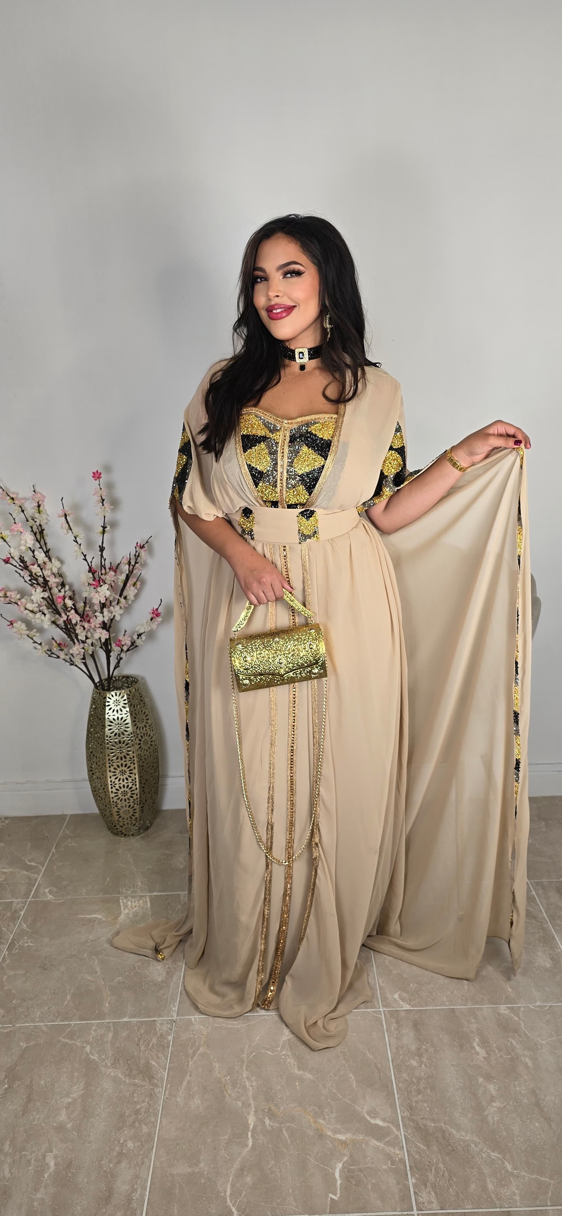 Robe de soiree oriental