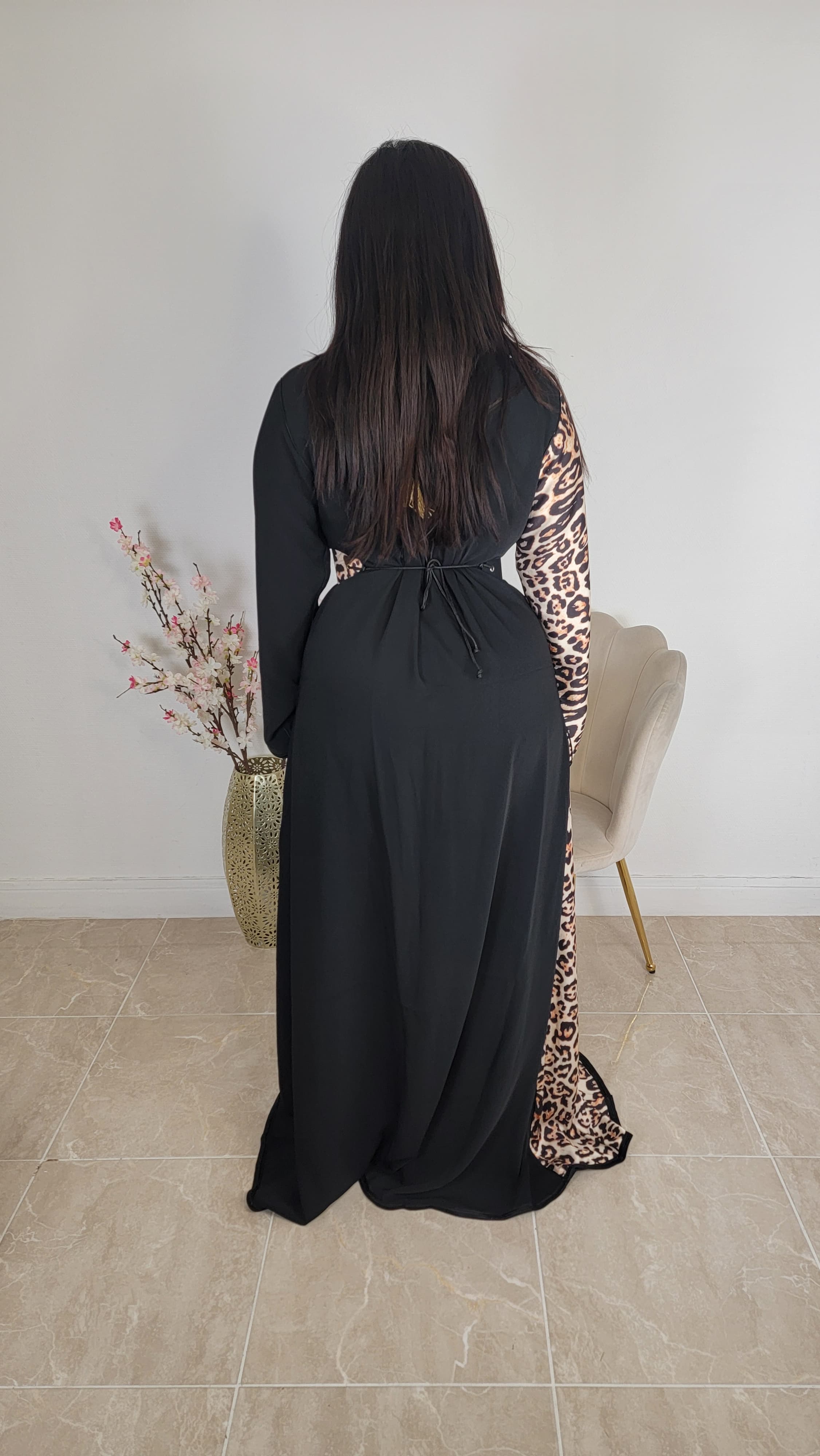 Caftan motif leopard