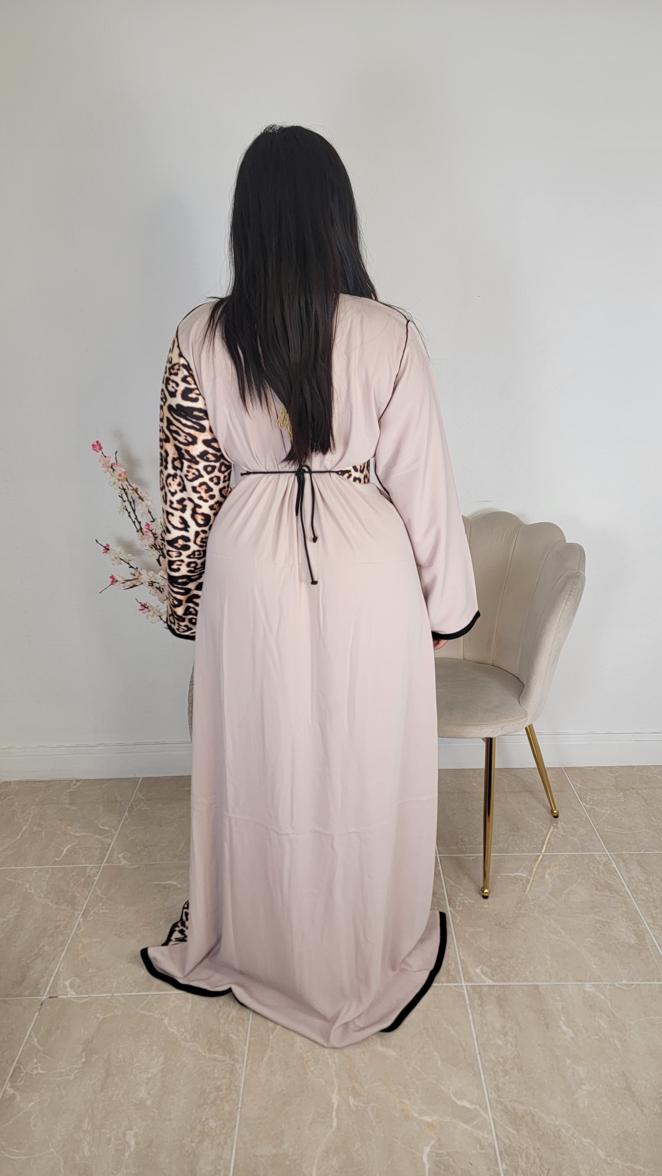 Caftan motif leopard
