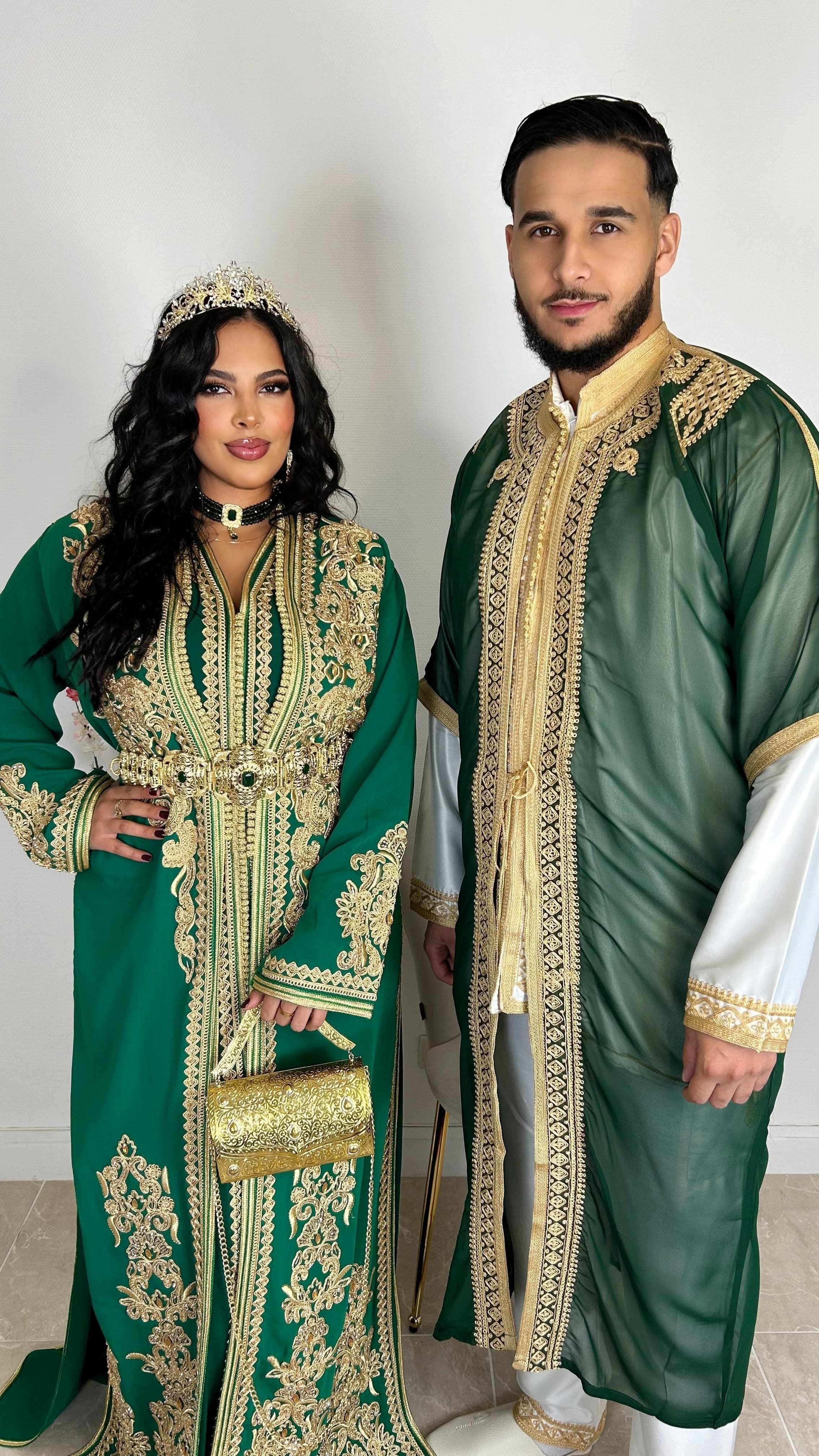 Takchita Crêpe de soie haute couture