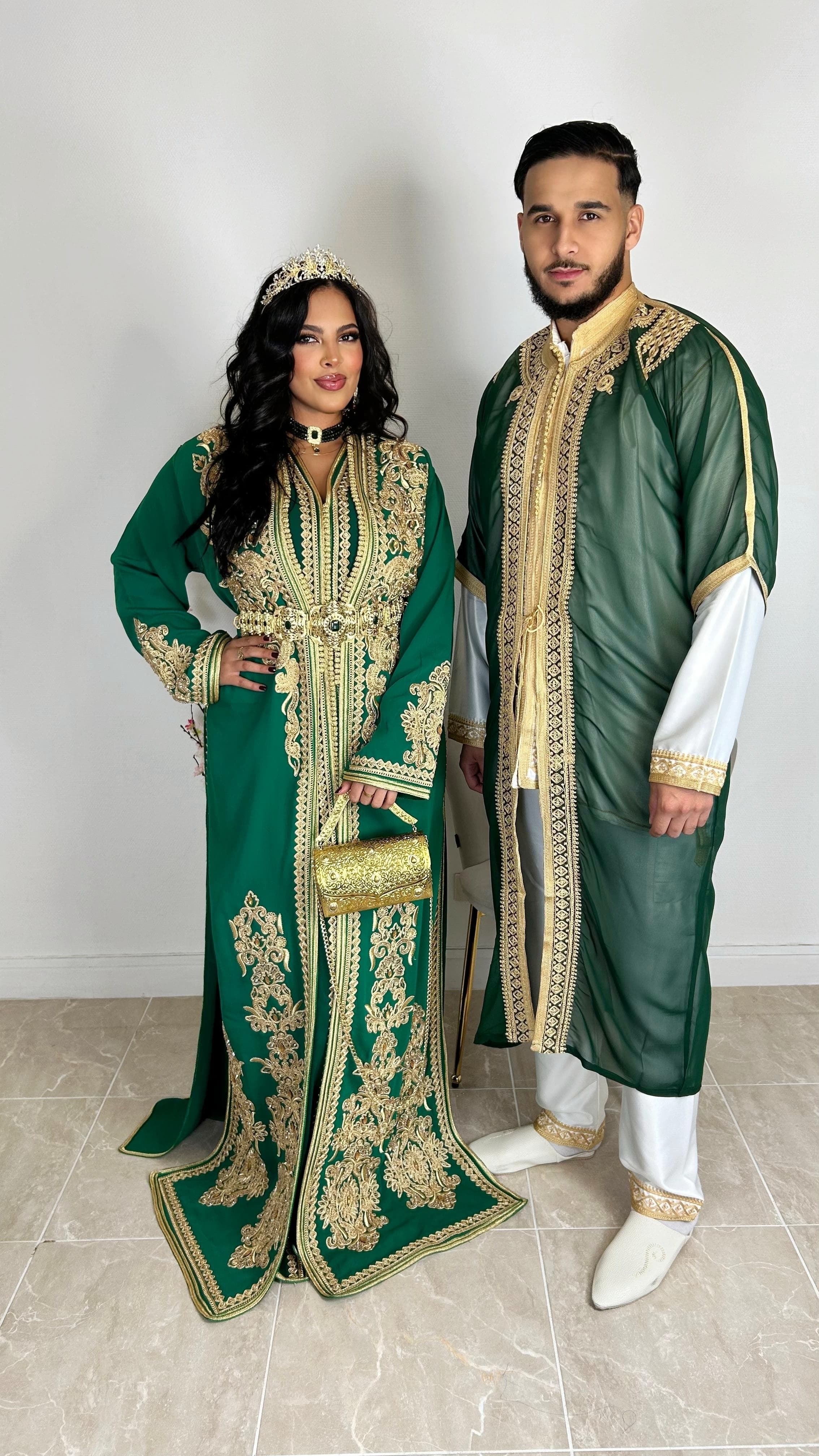 Takchita Crêpe de soie haute couture