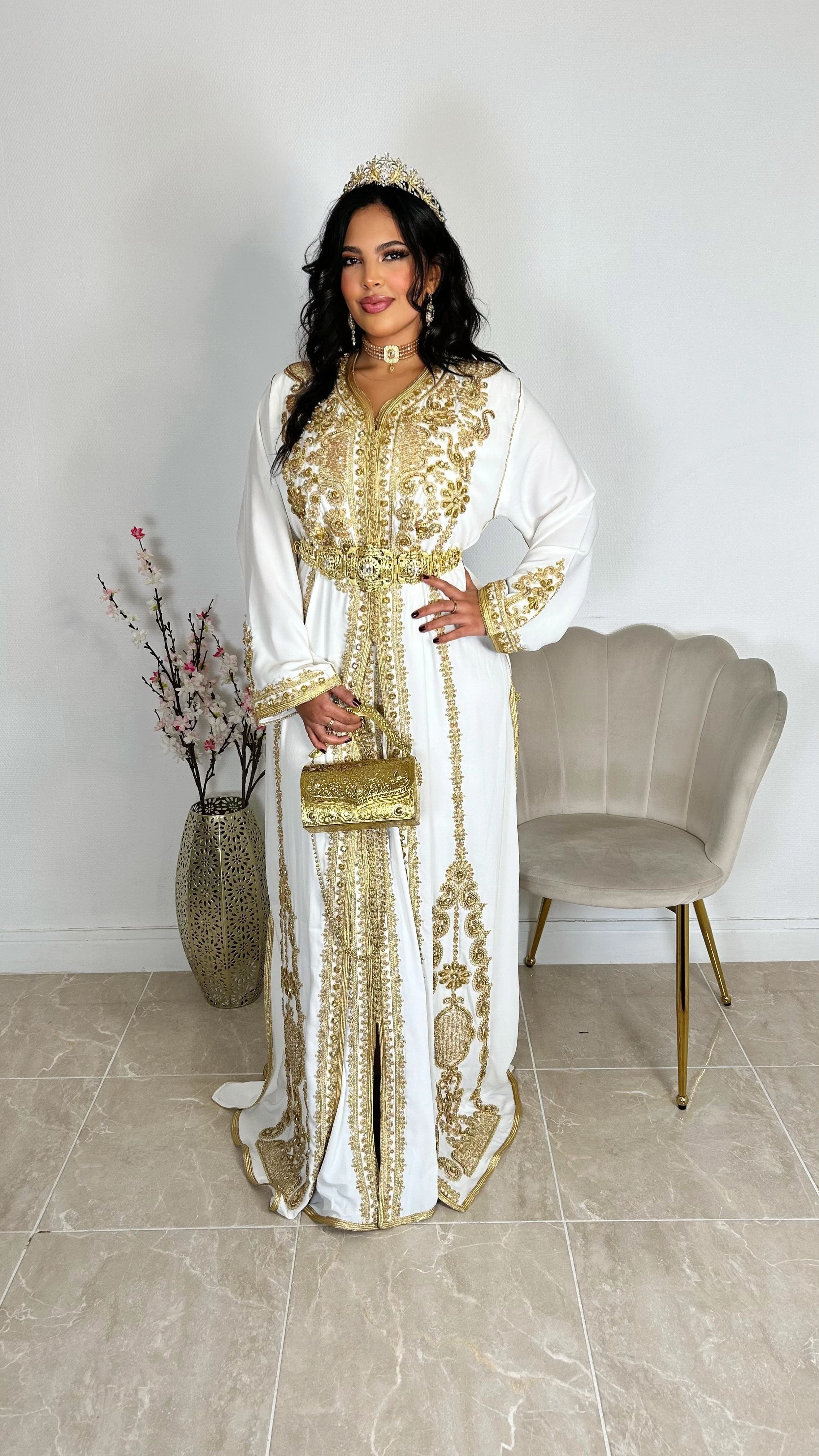 Takchita Crêpe de soie haute couture