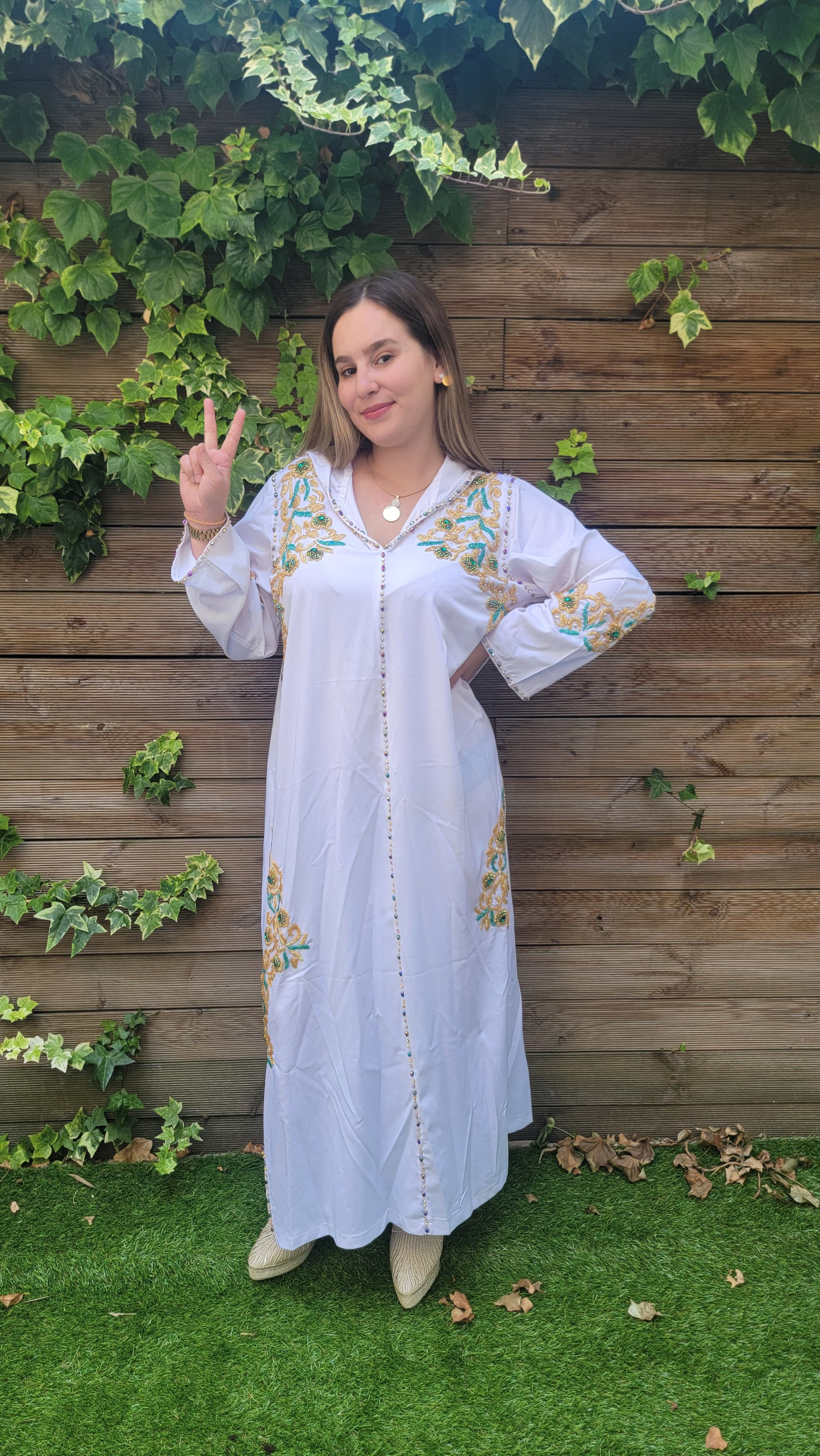 Jellaba Jouda perlée